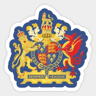 Queen Elizabeth II Coat of Arms Sticker